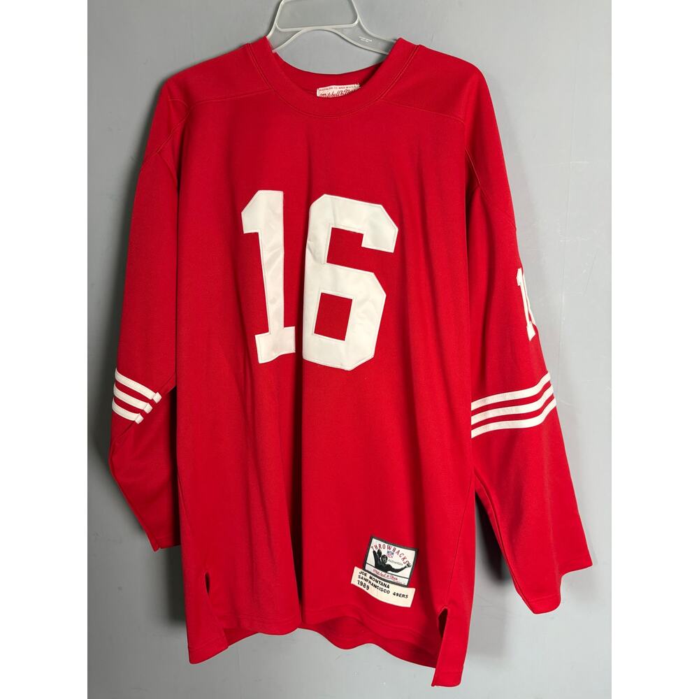 Mitchell & Ness Joe Montana #16 49ers 1989 Authentic Jersey USA Made Size 56